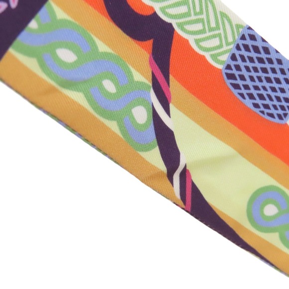 Hermes Twilly Scarf/Muffler Silk Women's HERMES - Picture 9 of 12